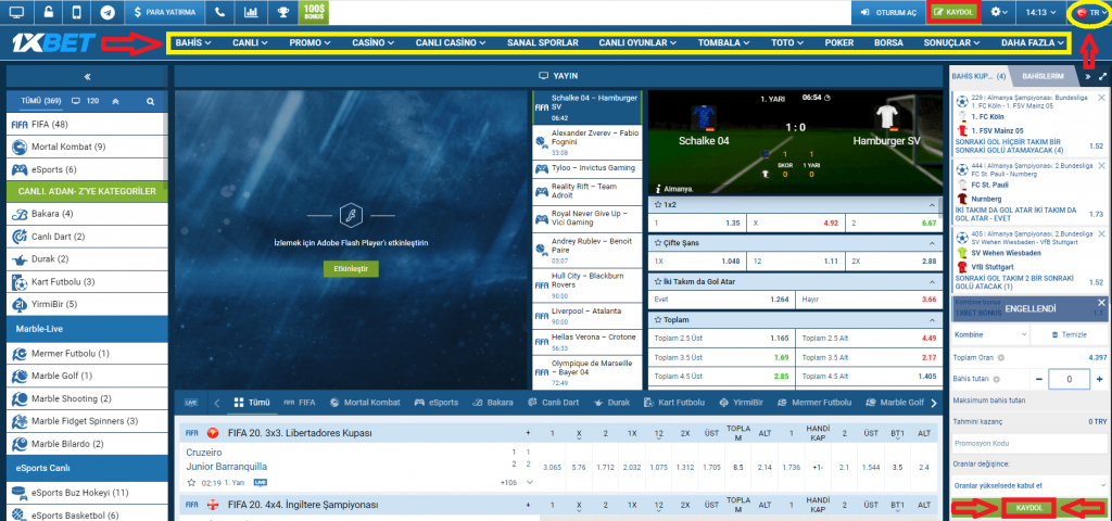 Bir promosyon kodu nasıl kullanılacağını 1xbet